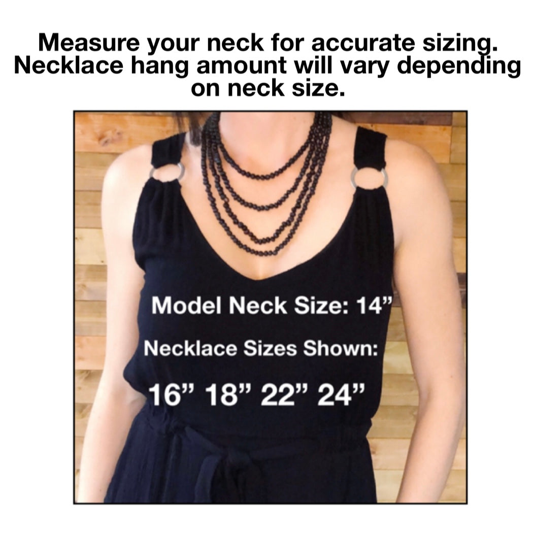 Ombre Raw Amber Adult Necklace