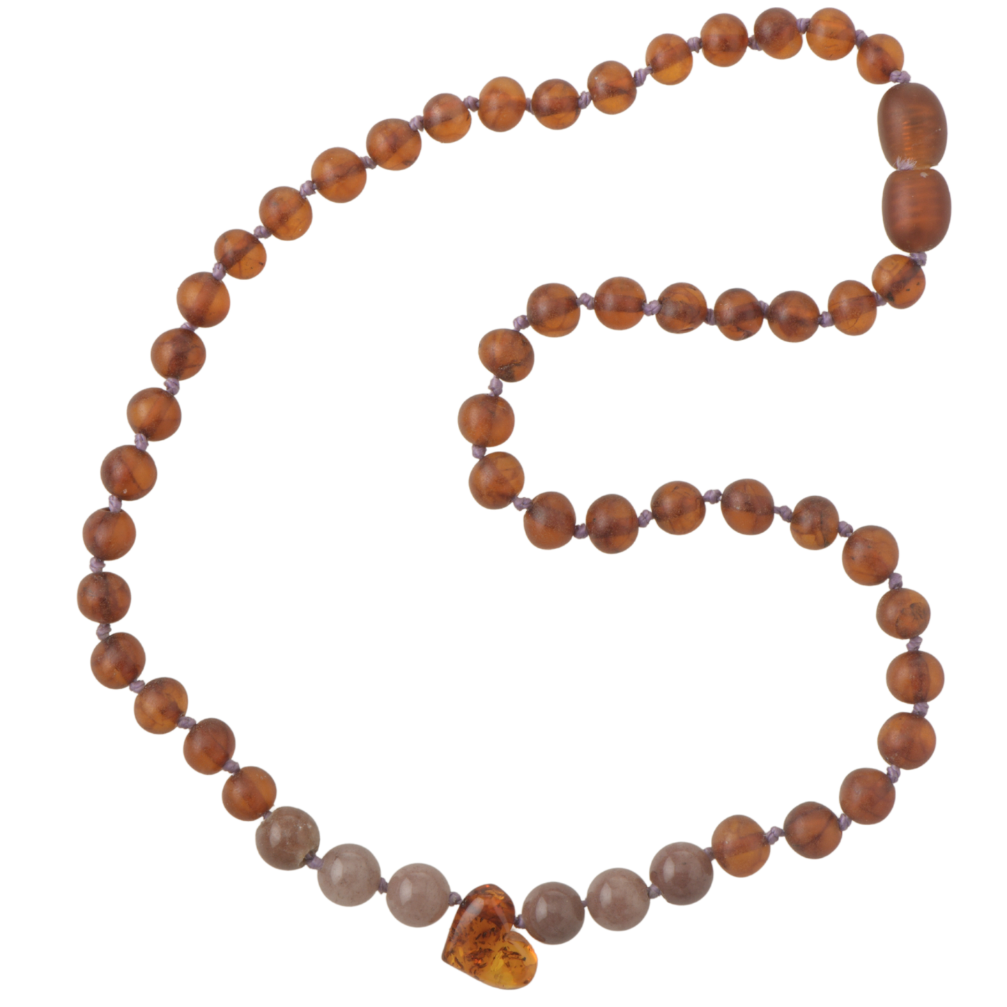 PRE-ORDER: Cognac Heart Adult Necklace (Limited Edition)