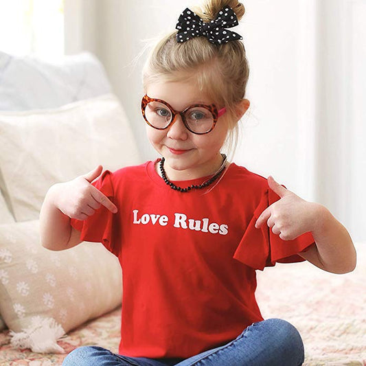 Black Cherry Raw Amber Child Necklace