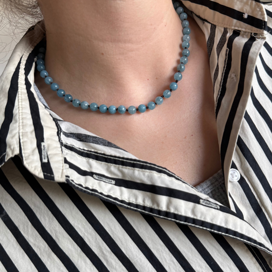 Aquamarine Amber Necklace (Limited Edition)