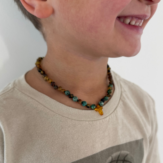 Green Honey Cross Child Necklace (Limited Edition)