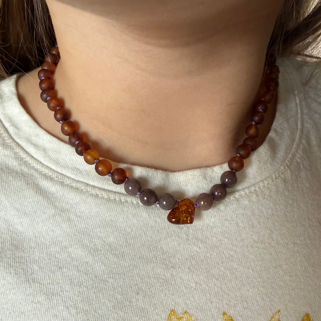Cognac Heart Child Necklace (Limited Edition)