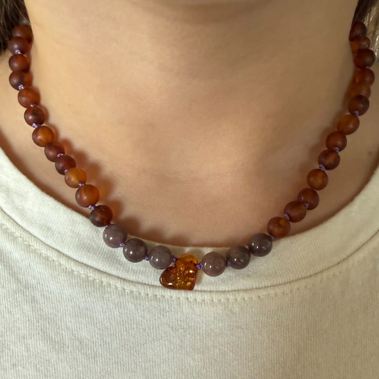 Cognac Heart Child Necklace (Limited Edition)