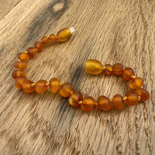Honey Raw Amber Child Bracelet