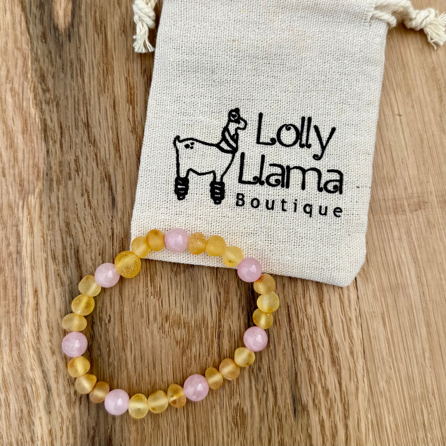 Honey Rose Raw Amber Adult Bracelet