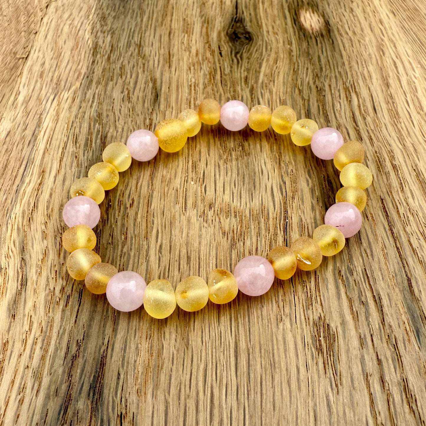 Honey Rose Raw Amber Adult Bracelet