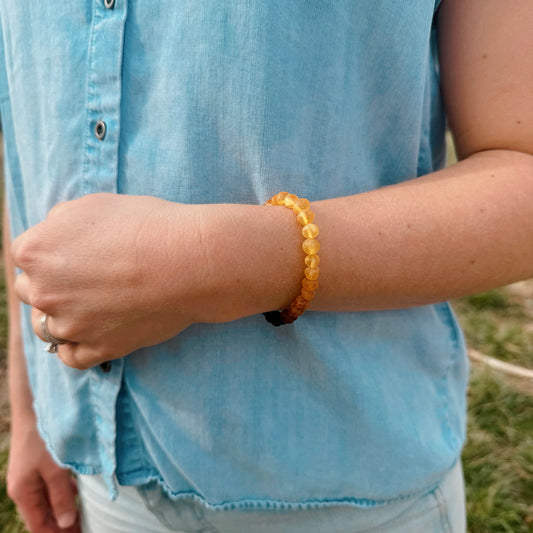 Ombre Raw Amber Adult Bracelet