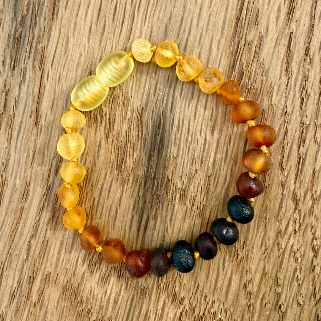 Ombre Raw Amber Child Bracelet
