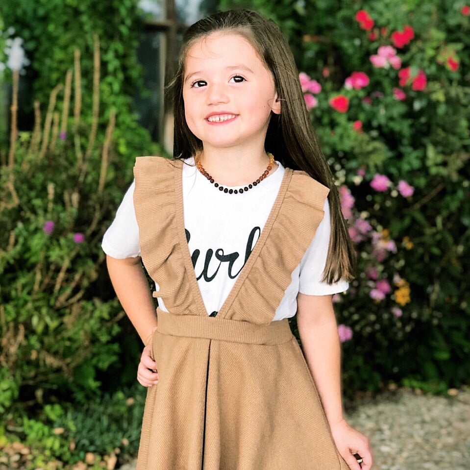 Ombre Raw Amber Child Necklace