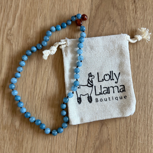 Aquamarine Amber Necklace (Limited Edition)