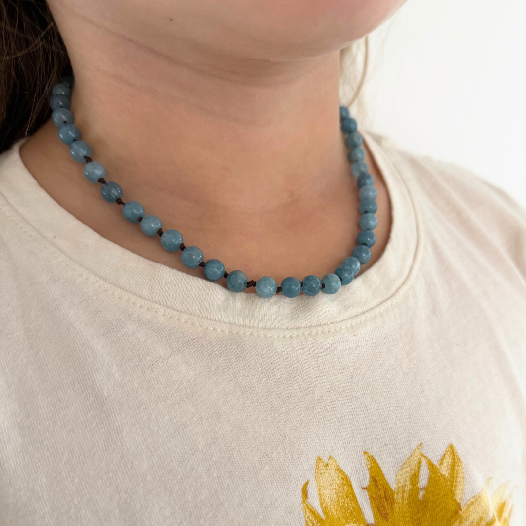 Aquamarine Amber Necklace (Limited Edition)