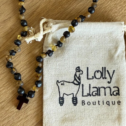 Black Honey Cross Child Necklace (Limited Edition)