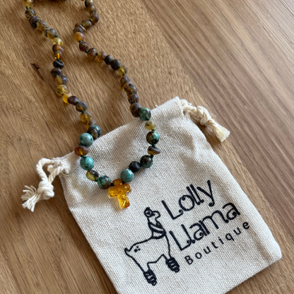 Green Honey Cross Child Necklace (Limited Edition)