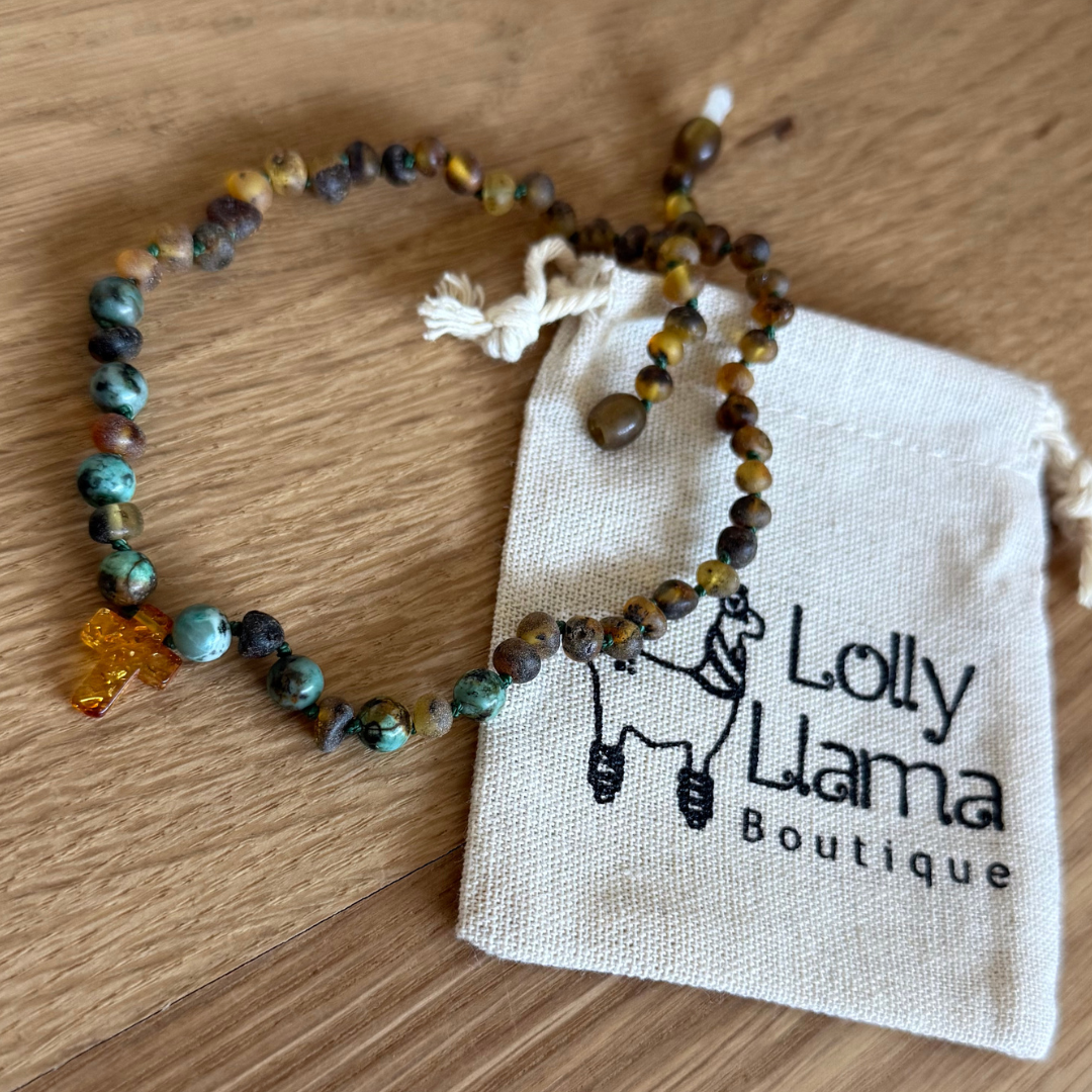 Green Honey Cross Child Necklace (Limited Edition)